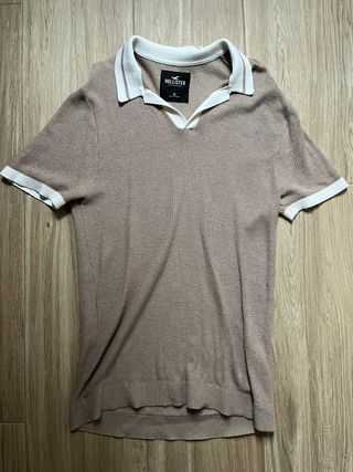 Camiseta Polo Hollister Beige Talla M