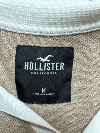 Camiseta Polo Hollister Beige Talla M