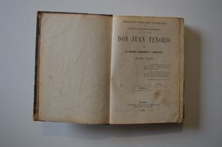 LIBRO DON JUAN TENORIO MANUEL FERNANDEZ 1862