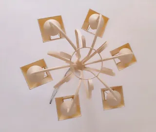 Lámpara de forja color blanco roto