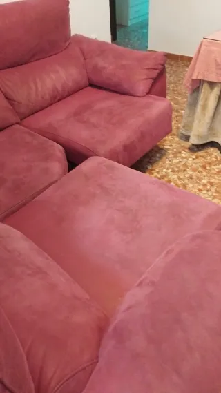 Sofá reclinable y extraíble de piel