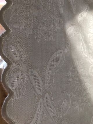 Tovaglia vintage fiandra bianca 18 tovaglioli