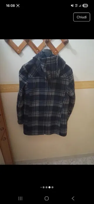 Montgomery scozzese blu tg 52 Made in Italy