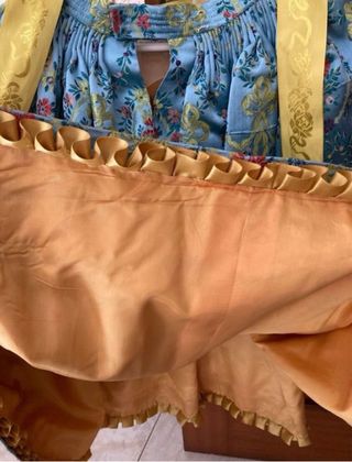 Traje Fallera Niña 6 años Azul y Dorado