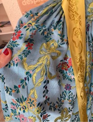 Traje Fallera Niña 6 años Azul y Dorado