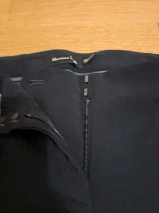 Pantalón traje pitillo T36 negro