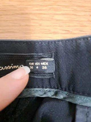 Pantalón traje pitillo T36 negro