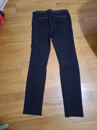 Pantalón traje pitillo T36 negro