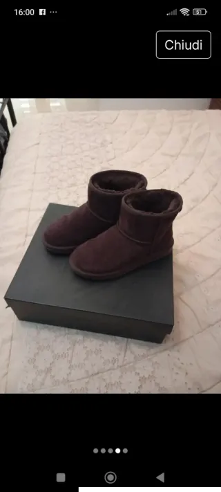 Naa A Stivaletti Camoscio Marrone Tg 37