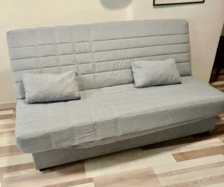 Sofá Cama Gris Tela