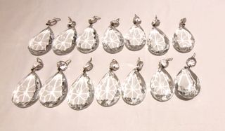 14 Decorazioni Vetro Lampadario Vintage