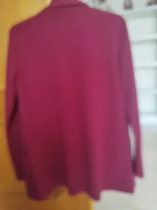 Blazer burdeos abierto