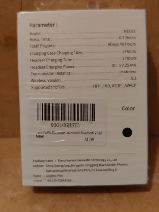 Auriculares Inalámbricos UAUE MD016 Bluetooth 5.3