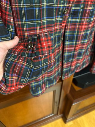 Chaqueta Zara Cuadros Roja “COMO NUEVA”