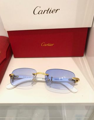Gafas Cartier Azules y blancas