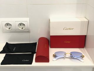 Gafas Cartier Azules y blancas