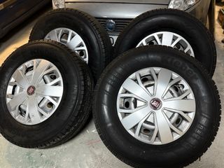 Juego 4 Llantas + Neumáticos Fiat