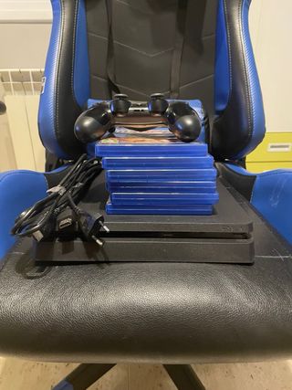 PS4 (PlayStation 4) + 5 Juegos Mando defectuoso