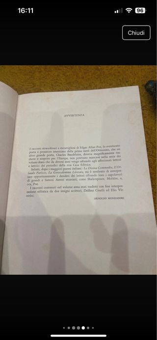 Poe Racconti Mondadori 1961