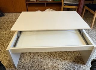 Mesa extraíble beige