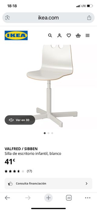 2 Sillas Infantiles Ikea Madera