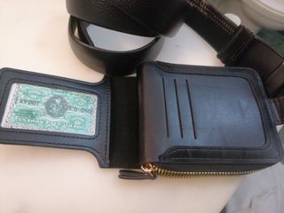 Cintura e portafoglio in pelle QLD Maroons