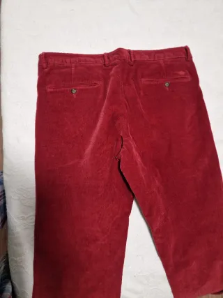Pantalones Bexley Pana Talla 46 Rojo