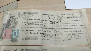 Antiguas letras de cambio (2 unidades)