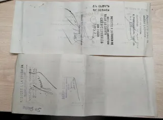 Antiguas letras de cambio (2 unidades)