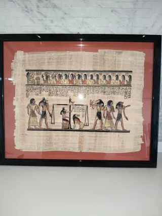 Papiro Egizio con Cornice Nera