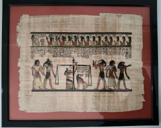 Papiro Egizio con Cornice Nera