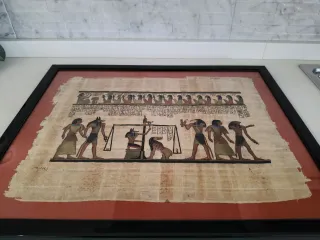 Papiro Egizio con Cornice Nera