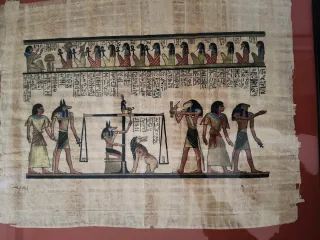 Papiro Egizio con Cornice Nera