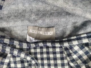 Vestido Pichi Cuadros Blanco y Negro