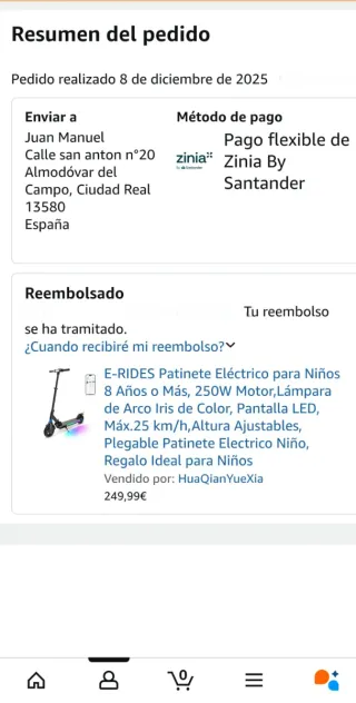 Patinete Eléctrico Plegable Nuevo