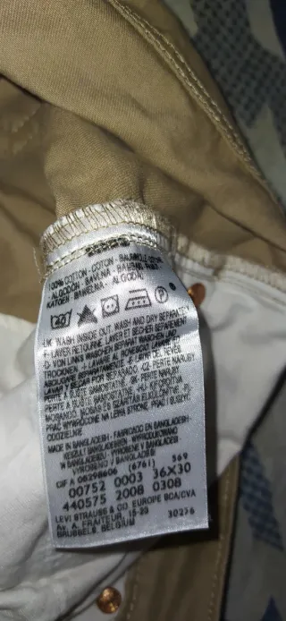 Jeans Levi's Uomo Beige Taglia M