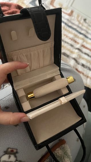 Joyero de viaje negro