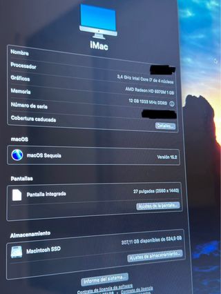 iMac 27 3,4 GHz Intel Core i7 525 GB SSD