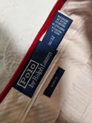 Pantalones Polo Ralph Lauren Rojos T.36