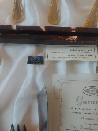 Set Posate Zecchino 24k - 24 Pezzi