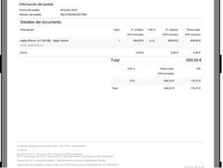 iPhone 14 128GB Negro Noche