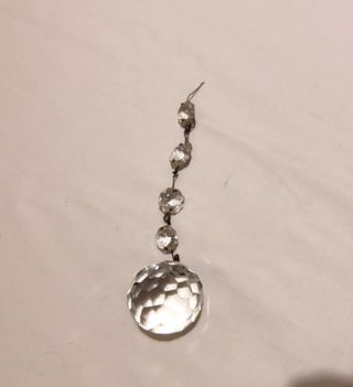 6 decorazioni vetro a goccia con pallina