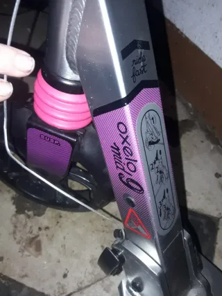 Patinete Plegable Morado y Negro