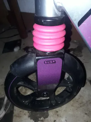 Patinete Plegable Morado y Negro