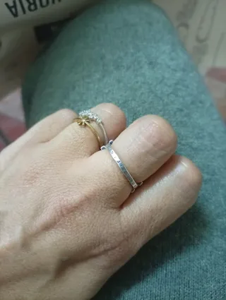Anillo Pandora Doble Banda Circonitas