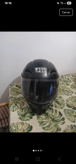 Casco de moto AGV negro