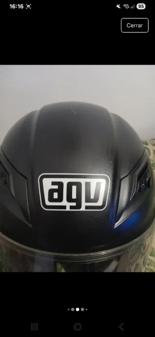 Casco de moto AGV negro