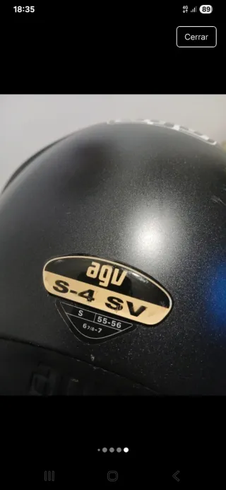 Casco de moto AGV negro