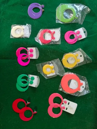 Pendientes Flamenca Aro Colores