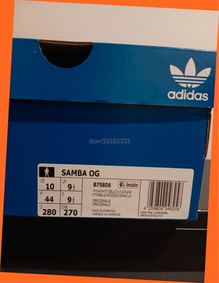 Adidas Samba Talla 39 Blancas/Negras